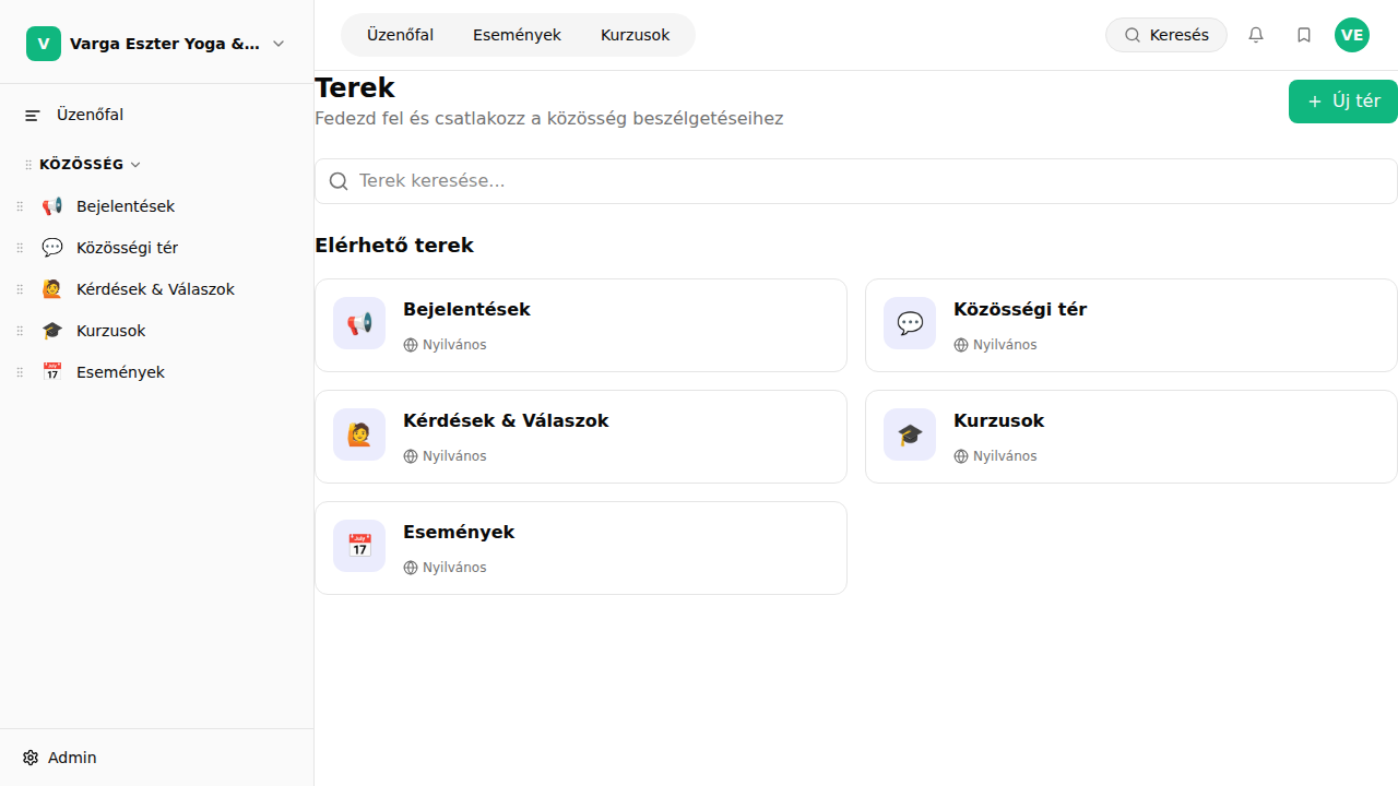 Bejegyzések a közösségi térben